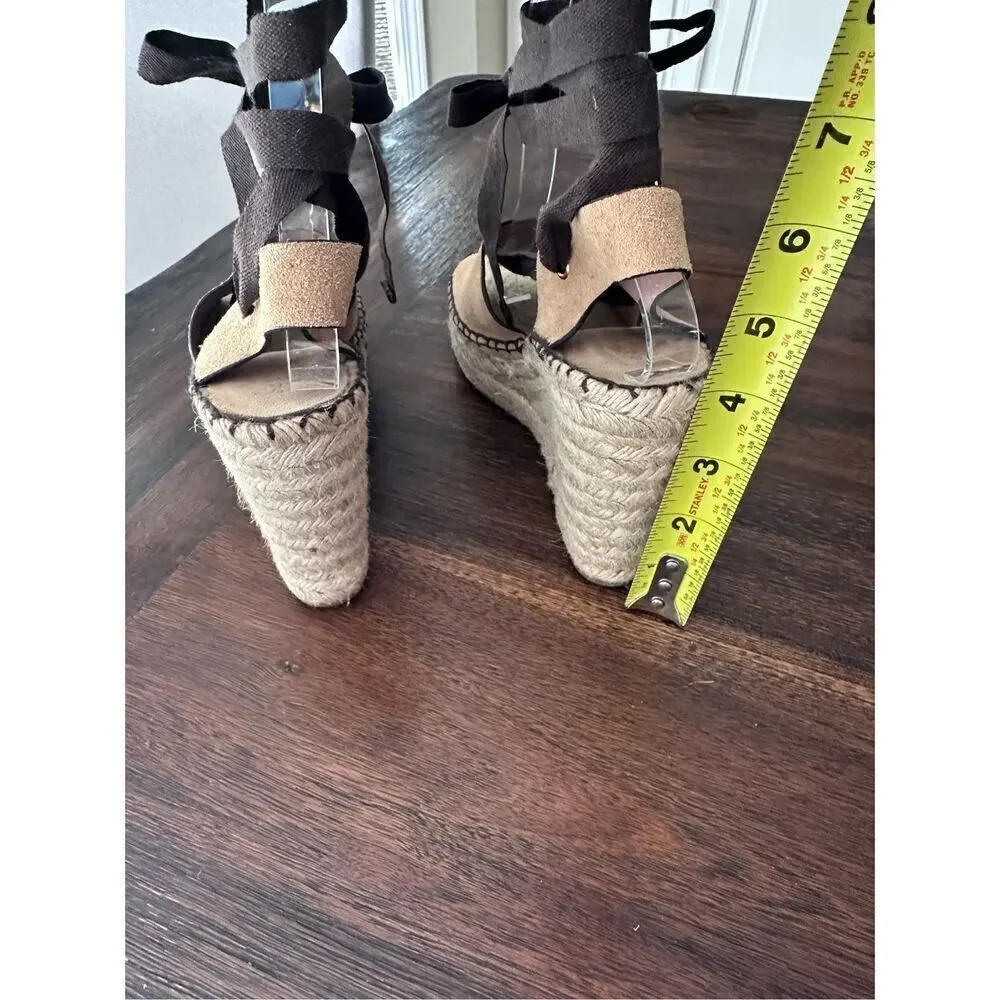 Bettye Muller lace up wedge espadrilles
